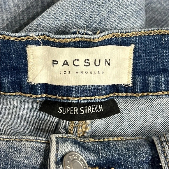 PacSun Floral Embroidered Low Rise Ankle Jeggings - Picture 2 of 4